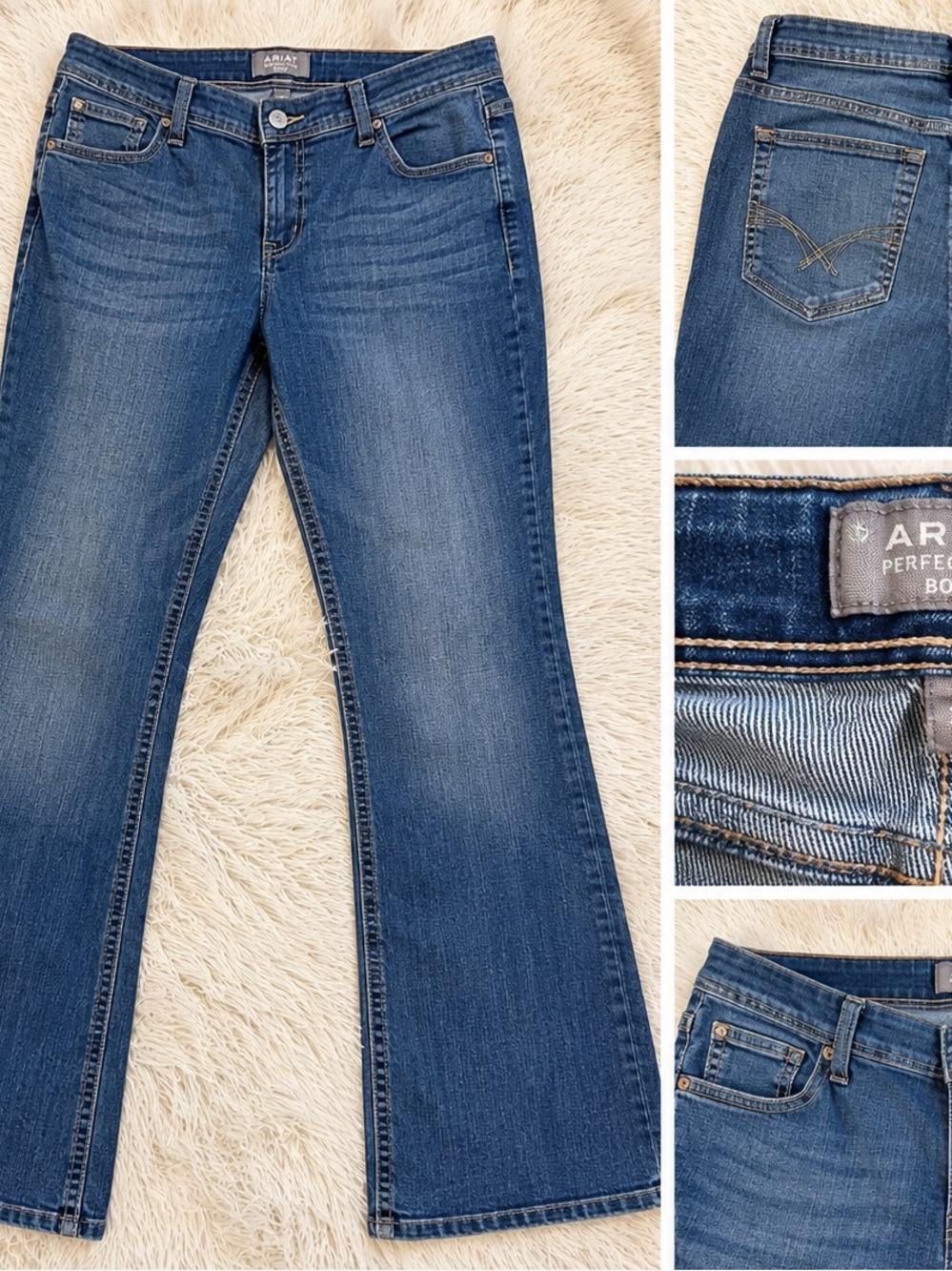 👖 Ariat Women’s Perfect Rise Boot Cut Jeans – Size 35 👖
